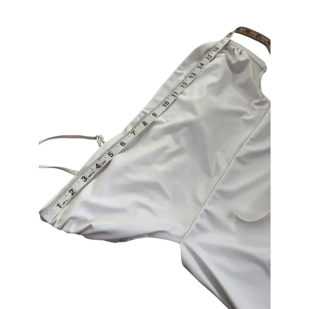 J.Crew Cutout tie-back one piece in white 14